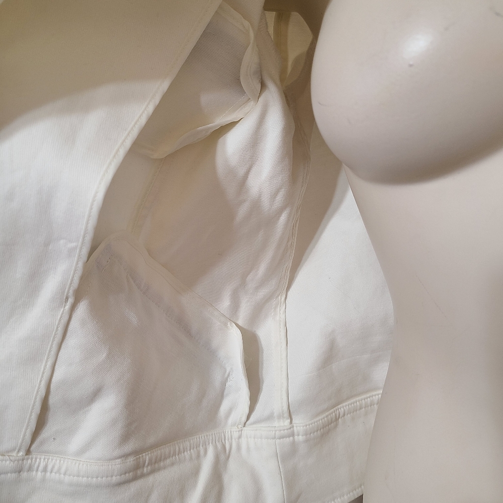 White stretch moto jacket M - Picture 4 of 5
